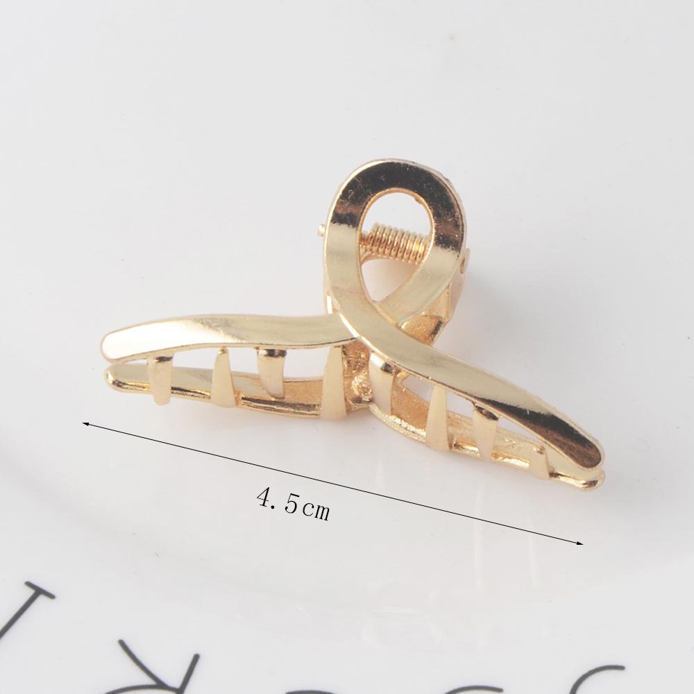 INS Minimalist Metal Claw Hairpin: Small & Medium Retro Hair Clip for European & American Styles, Korean Headwear