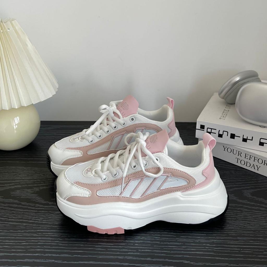 Harajuku ulzzang summer platform mesh dad shoes breathable lightweight sports shoes street photography retro casual shoes tide