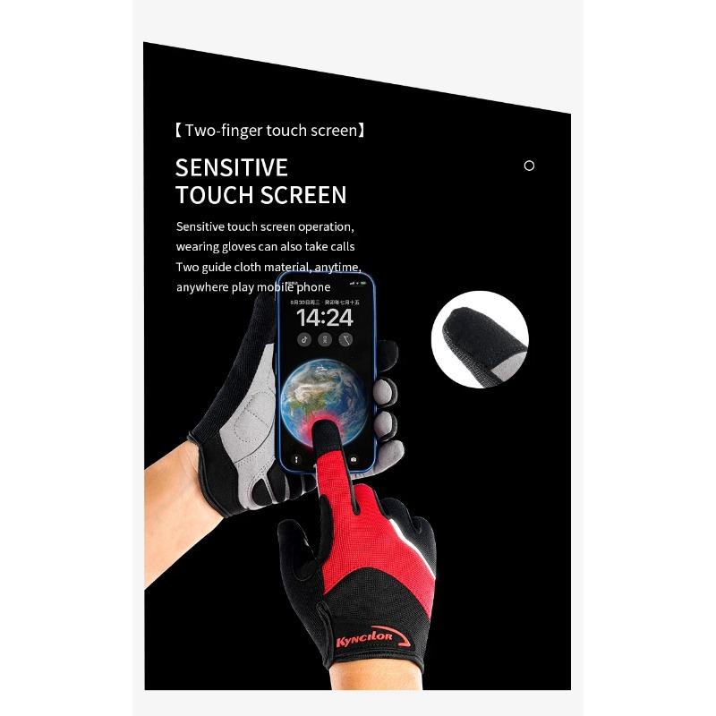 Professional Outdoor Antislip Wear-Resistant Sweat Absorbing and Breathable Gloves for Cycling Fitness and Mountaineering Sports