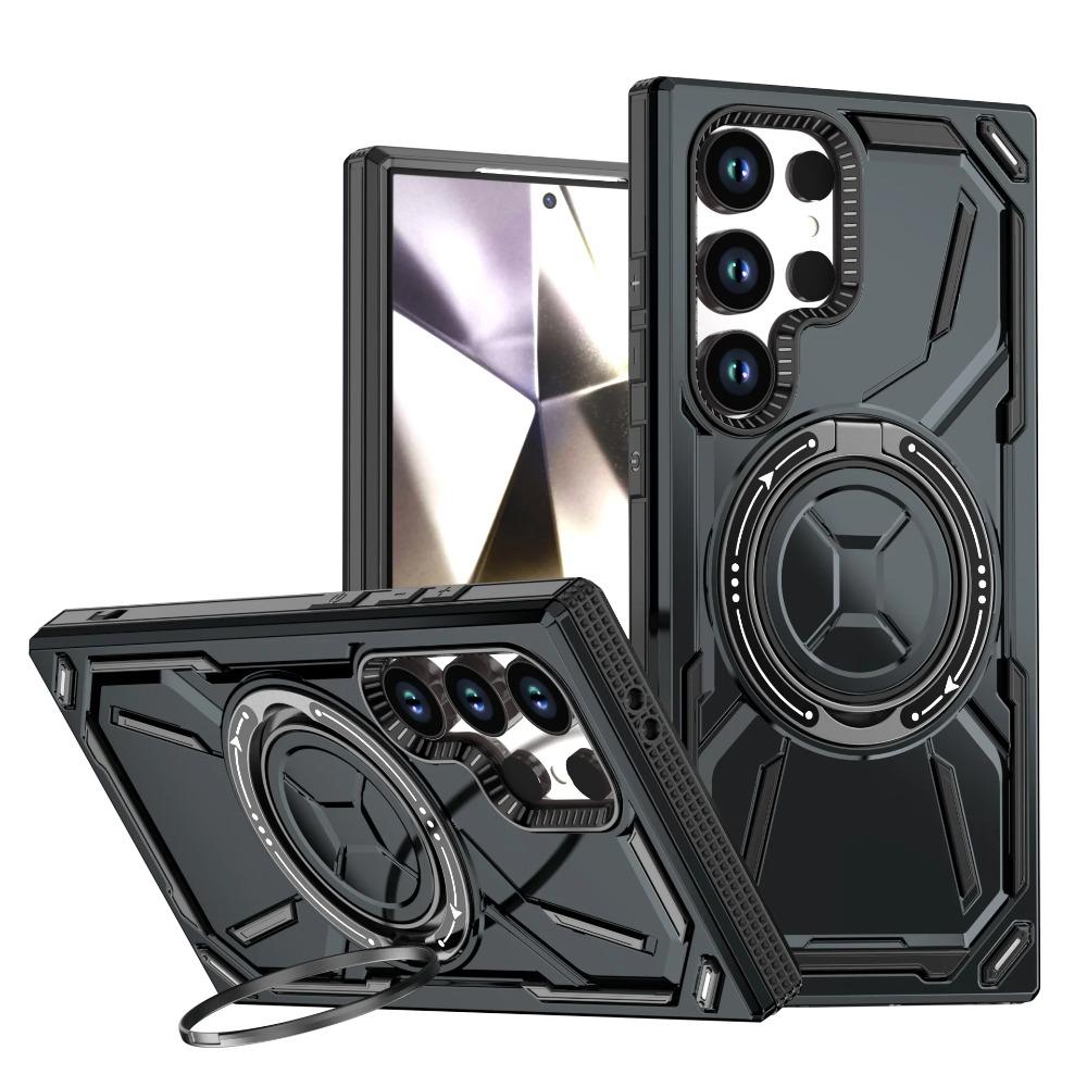 360° Rotating Magnetic Bracket Armor Case for Samsung S26 Ultra S22 S23 S24 S25 Ultra Plus S25 FE A15 A36 A56 Shockproof Cover