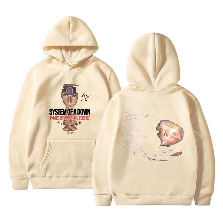 System of a Down Mezmerize Grafik-Hoodie der 90er Jahre – Herrenmode, Oversized Streetwear, Alternative Metal Sweatshirt