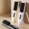 Portable Straightening Comb With Auto Shut Off Feature And Ceramic Coated Plates For Damage Free Hair Care