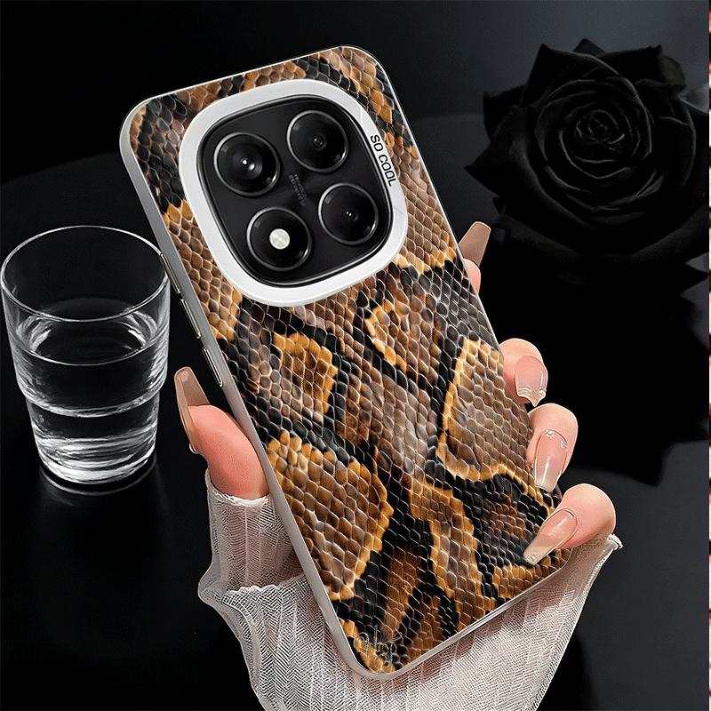 Fashion Snake Skin Pattern Soft Phone Case for Xiaomi Redmi Note 13 14 15 Pro Plus 12S 12 11S 11 11T 10S 10 Shockproof Cover Bac