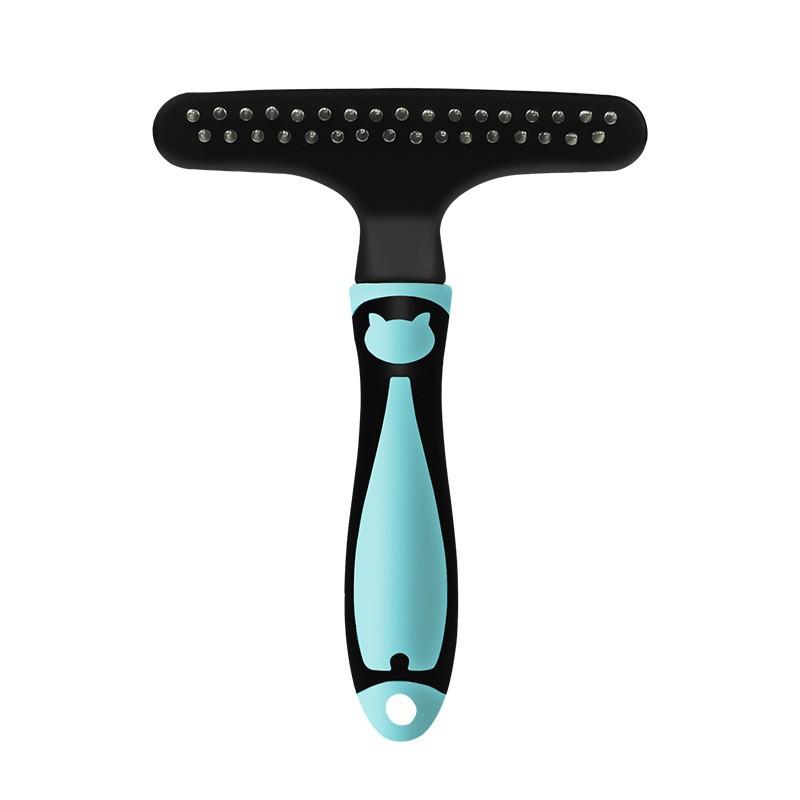 

Pet Comb, Cat Wooden Handle Knot Comb, Dog Nail Rake Comb, Hair Removal Massage, Beauty Hair Removal Comb, Pet Supplies синий