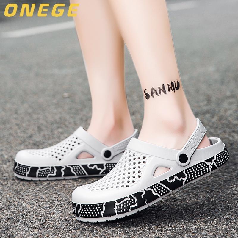 Men s Summer Clogs Wear-Resistant Non-Slip Beach Shoes Outdoor Sports Sandals and Slippers 41
