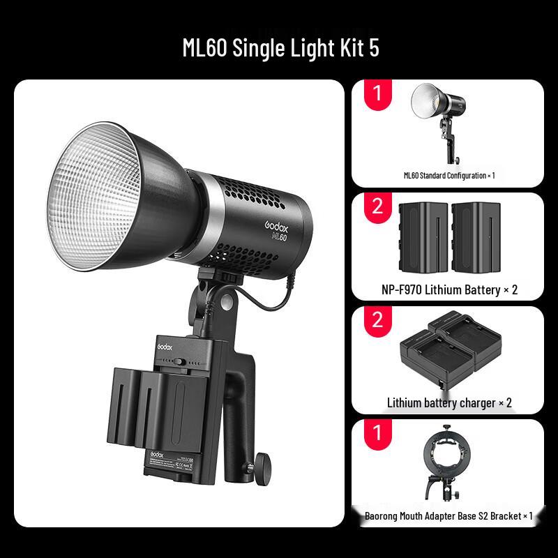 Godox ML60 Portable LED Video Light