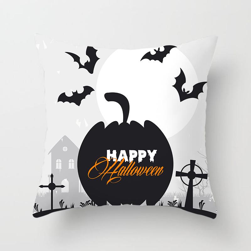 Buchstaben Wurfkissenbezug Halloween-Thema    Sofa Stuhl Bett Kissen  Heimdeko