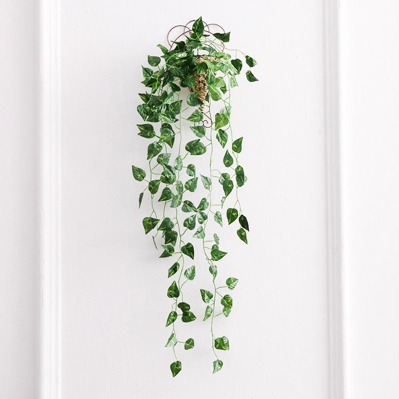 Artificial Green Willow Wall Hanging Indoor Living Room Hanging Basket Plant Wall Green Plant False Flower Vine Vine Hanging Decoration