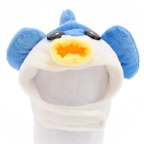 Kitten Cartoon Animal Shaped Soft Cute Cat Headgear Dog Cross Tied Wear Pet Hat