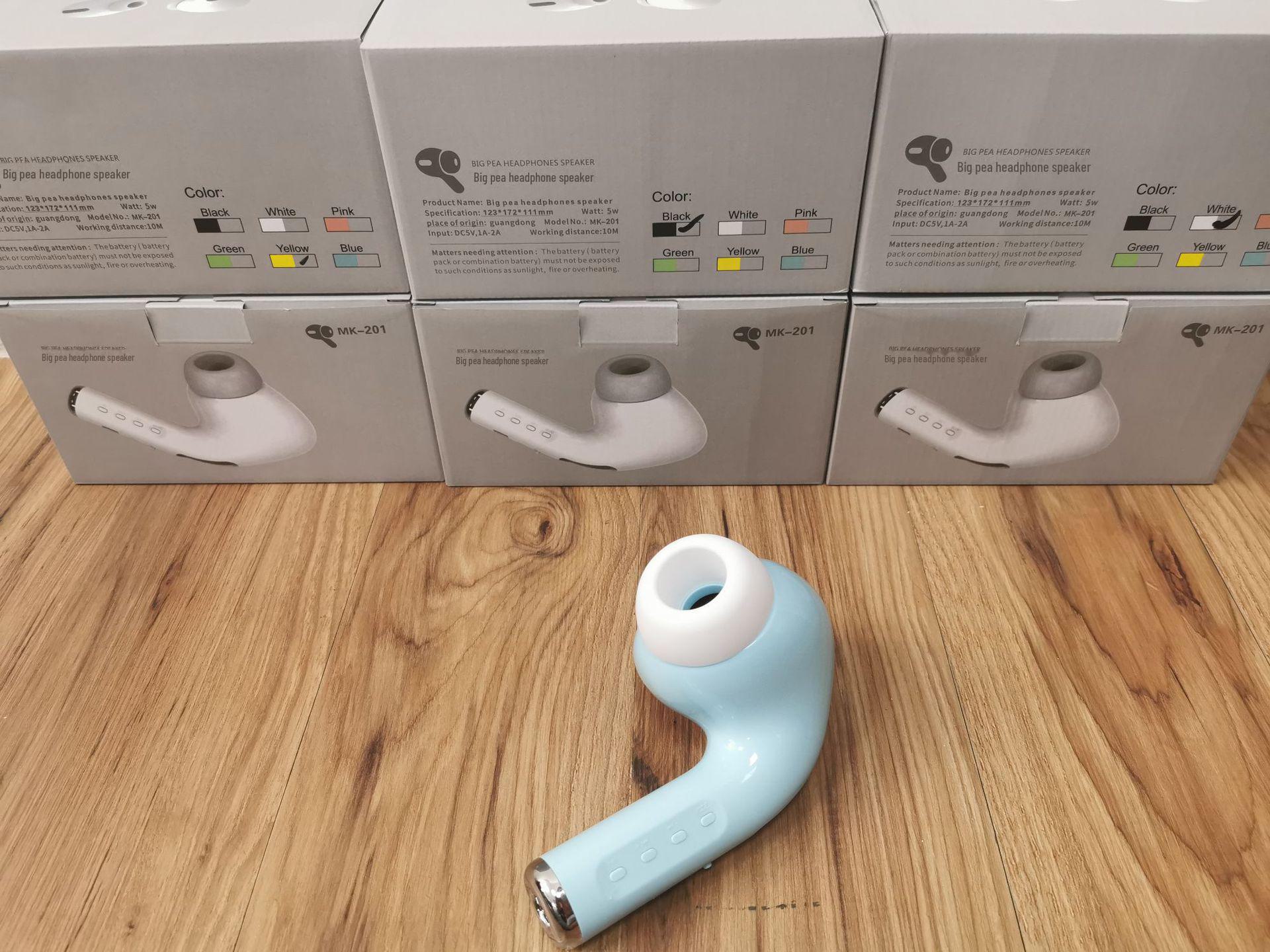 

MK201 3-го поколения гигантская TWS Bluetooth-гарнитура с супербасами и креативным подарочным дизайном синий