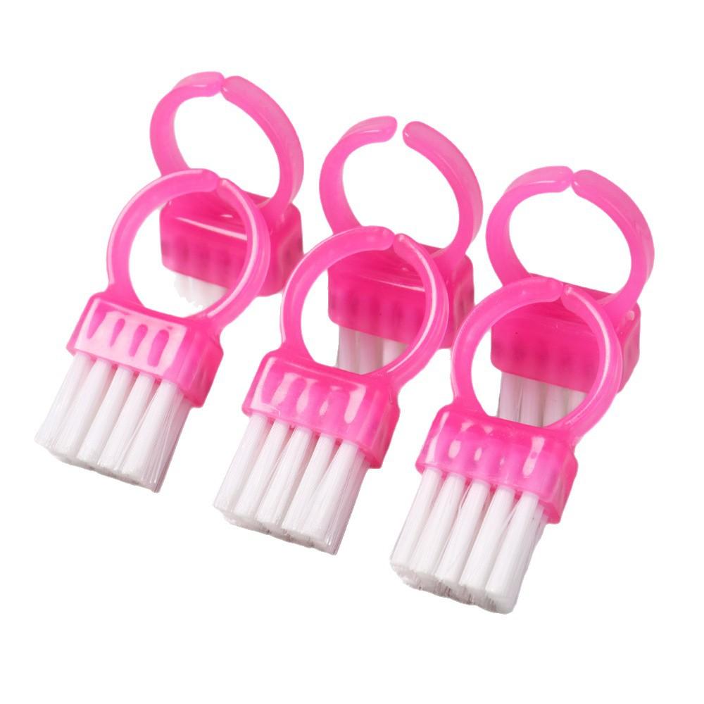 Nail Art Tool Portable Mini Croissant Brush Nail Art Multifunctional Translucent Clean Nail Plastic Dust Brush Tool