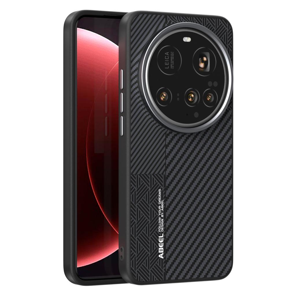 ABEEL For Xiaomi 15 Ultra Magnetic Case PC + TPU + Aluminum Alloy + PU Leather Slim Phone Back Cover
