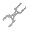 Ergonomic Grip Stainless Steel Wrench Spanner For 1-3/4 2 And 2-1/2Inch Nut Removing Sink Strainers And Drain Assemblies