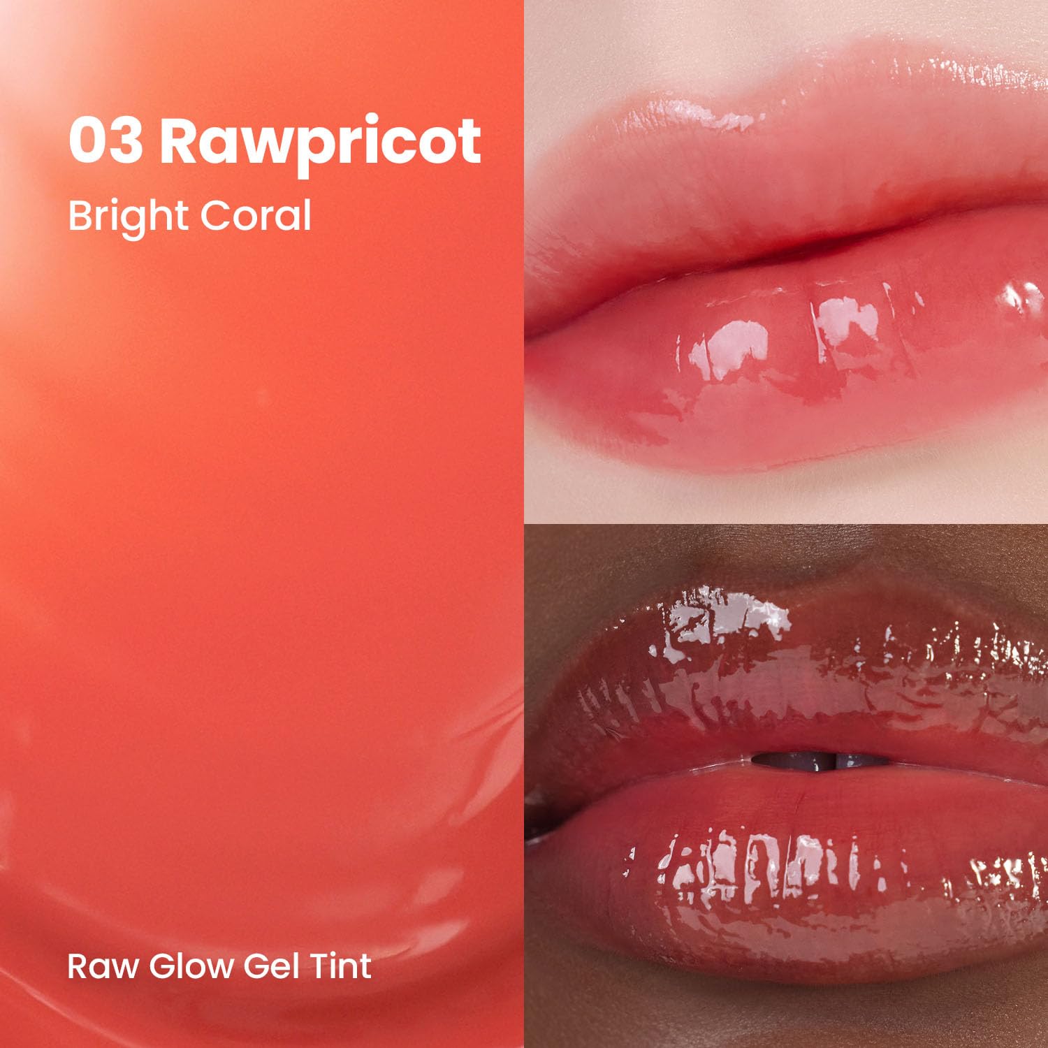 

[hince] Гелевый тинт для губ Raw Glow 4 мл 03 RAWPRICOT
