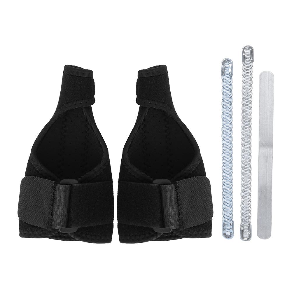 1Pair Thumb Injury Finger Guard Sheath Damage Compression  Steel Plate Fixed Protective Gear for Badminton Basketball