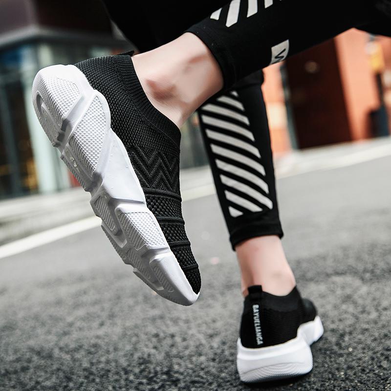 Large Size Couple's Anti Slip Wear-resistant Breathable Fashion Socks Outdoor Sports Shoes Casual Shoes One Foot Push