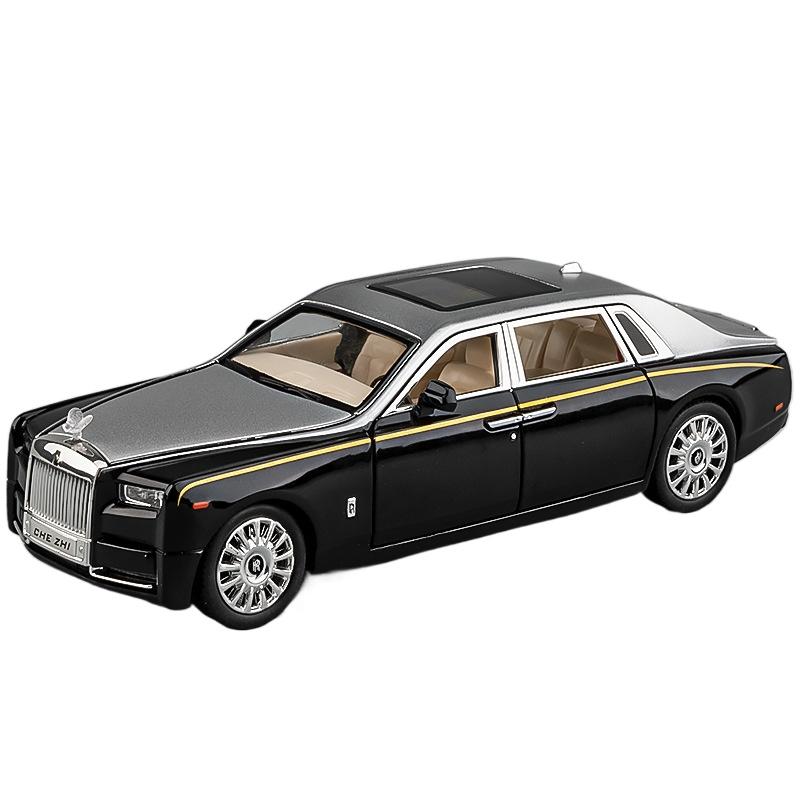 1/24 Rolls Royce Phantom Mansory Alloy Car Diecasts & Toy Vehicles Car Model Sound and Light Pull Back Car Toys for Kids Gifts