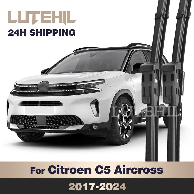 Pour Citroen C5 Aircross 2017-2024 2018 2019 2020 2021 2022 Balais d'essuie-glace Avant Balais d'essuie-glace Pare-brise Pare-brise Fenêtre Brosse 28"+16"