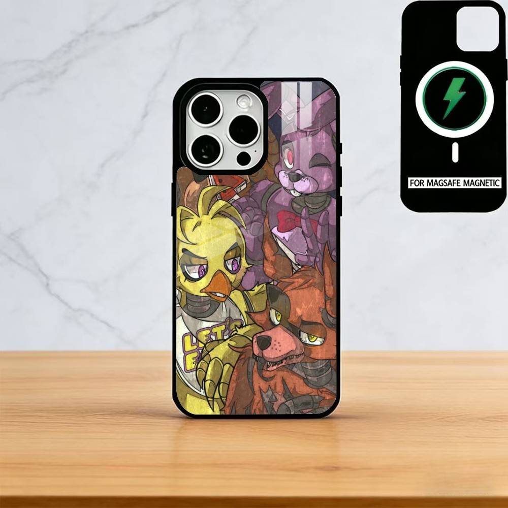 

Чехол для телефона Five Nights At Freddys для iPhone 17, 16, 15, 14, 13, 12, 11 Plus, Pro, магнитный, с беспроводной зарядкой Magsafe iPhone17Air