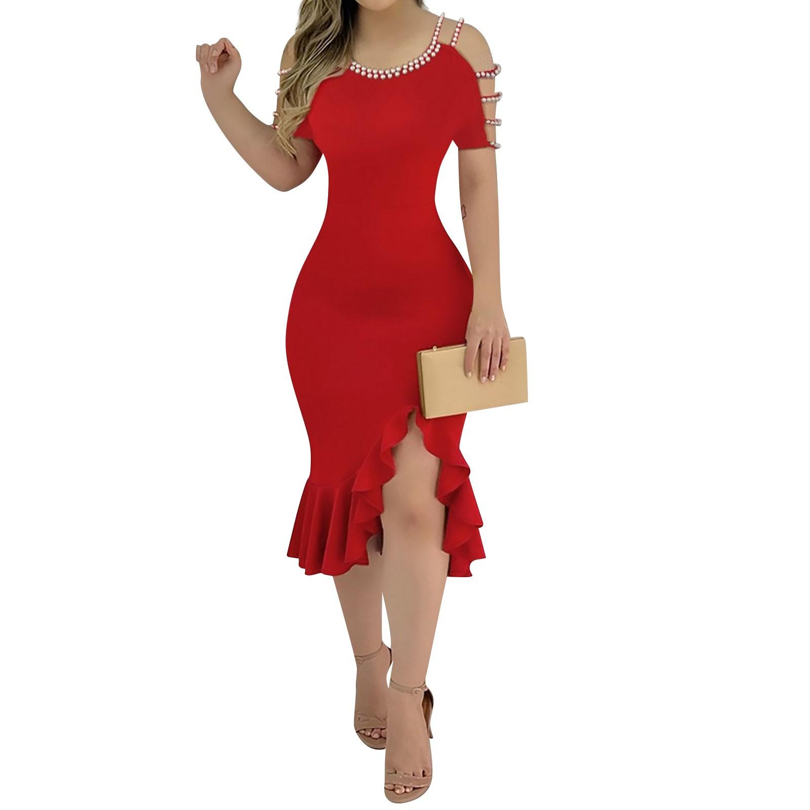 

Женская мода повседневные платья однотонные платья S зелёный