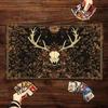 Floral Deer Skull MTG&TCG Tabletop Game Mat Magic Party Playmat Durable Rubber for Games 35X60cm Mouse Pad PC Offices Desk Mats