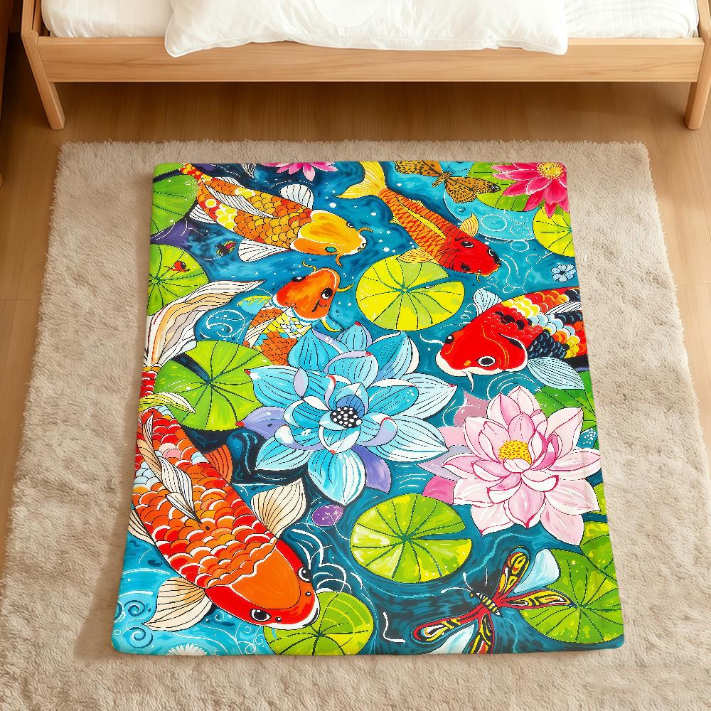 Modern fashion retro opulent flowers luxury Flannel soft warm plush blanket sofa living room hogar bed gift home Car portable