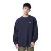 Li Ning Sports Lifestyle Series Solid Color Logo Running Pullover Fleece Sweatshirt Men Sweatshirt Navy-Blue AWDTD83-4
