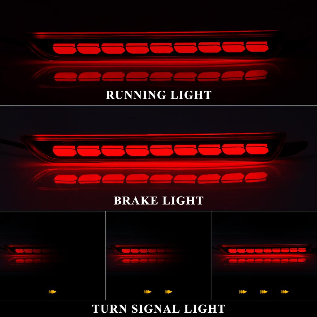 For Mazda CX-30 CX30 CX50 CX-50 2020 2021 2022 Car Rear Bumper Reflector Light Danamic Turn Signal Brake Warning Drving Lamp 12V