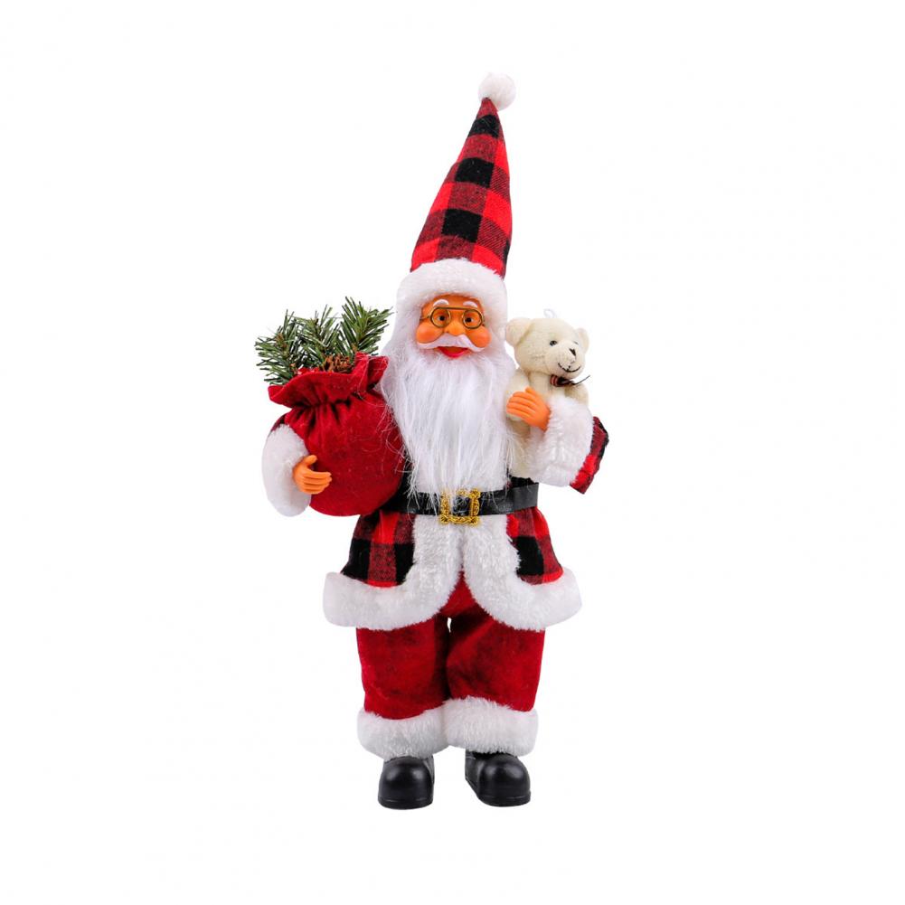 Рождественская статуя Санта-Клауса, праздничная кукла Санта-Клауса, украшения, классическая статуя, реалистичный праздничный декор для дома, кухни, отеля