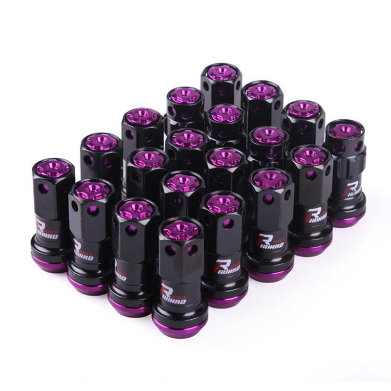 NEW High Quality R40 Style Steel Racing Wheel Lug Nuts Racing Composite Lock Lug Nuts with Security Key M12x1.5/1.25
