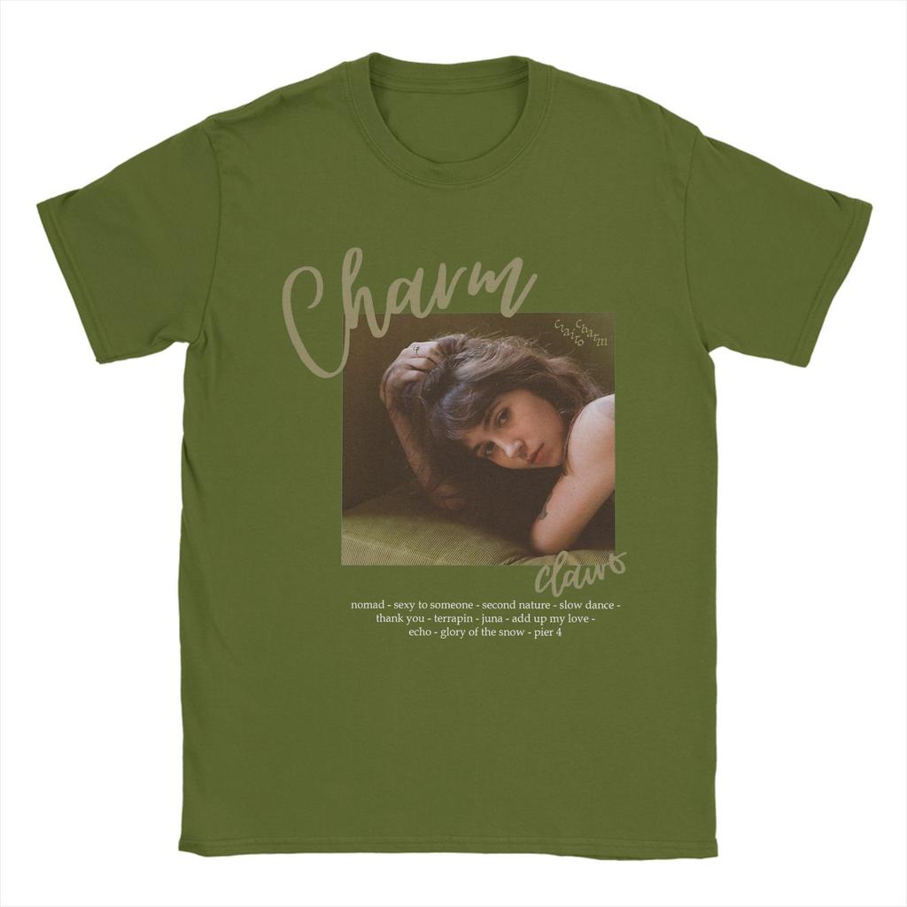 Men's Charm By Clairo Music T Shirt  100% Cotton Clothing Vintage Short Sleeve O Neck Tees Gift Idea T-Shirts