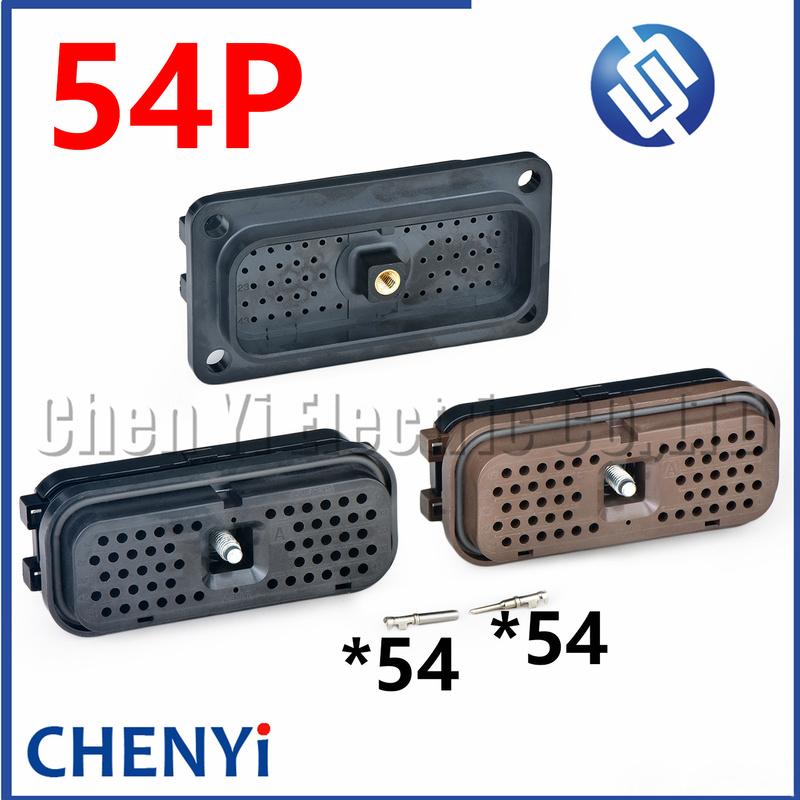 54 Pin auto Waterproof Wiring Connector For CAT Carter Excavator Computer Version Plug 153-2630 153-2620 163-6637 E320C E320D