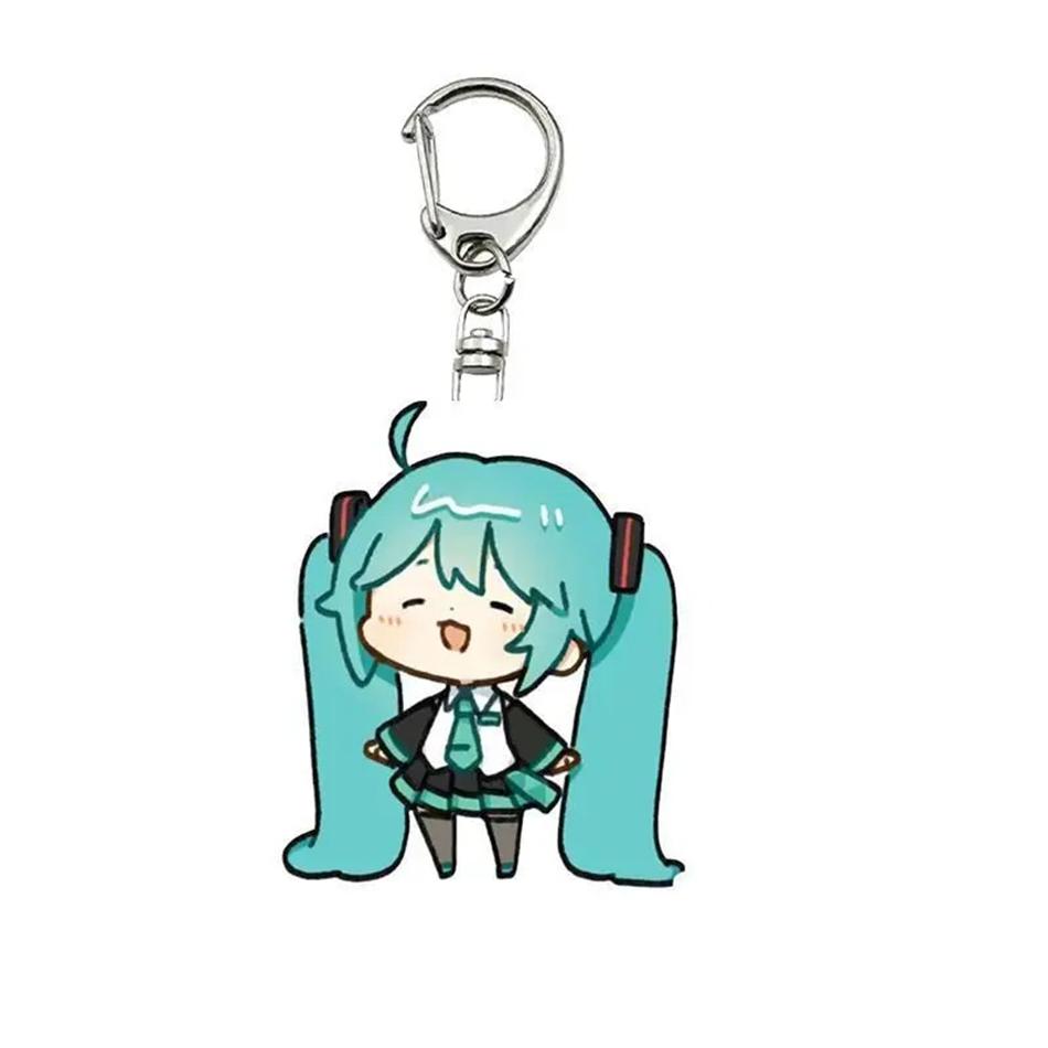 Cute Hatsune Miku Acrylic Keychain for Anime Fans Anime Inspired Hatsune Miku Acrylic Keyring for Collectors