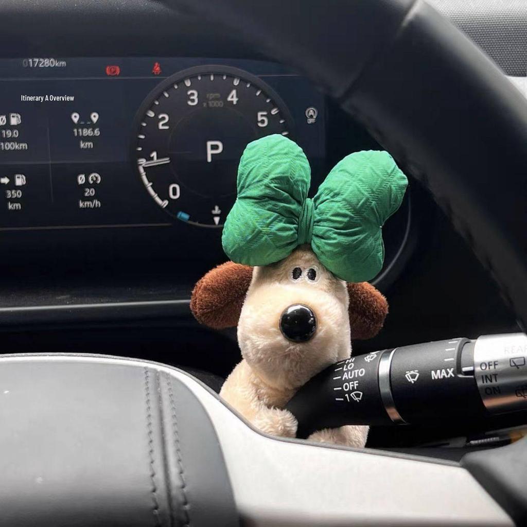 Tesla Girls Innenbildschirm-Schmuck: Master Hund Auto Dekoration für Mittelkonsole