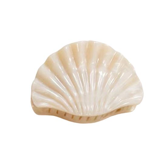 Hair Clip for Thick Strong Grip Claw, Pearlescent Gradient Shell Design Clip, Shiny Lightweight Portable Accessories Daily Wear Beach Vacation Gentle