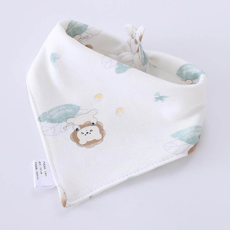 Waterproof Baby Triangle Bib - Pure Cotton for Newborns, Boys & Girls