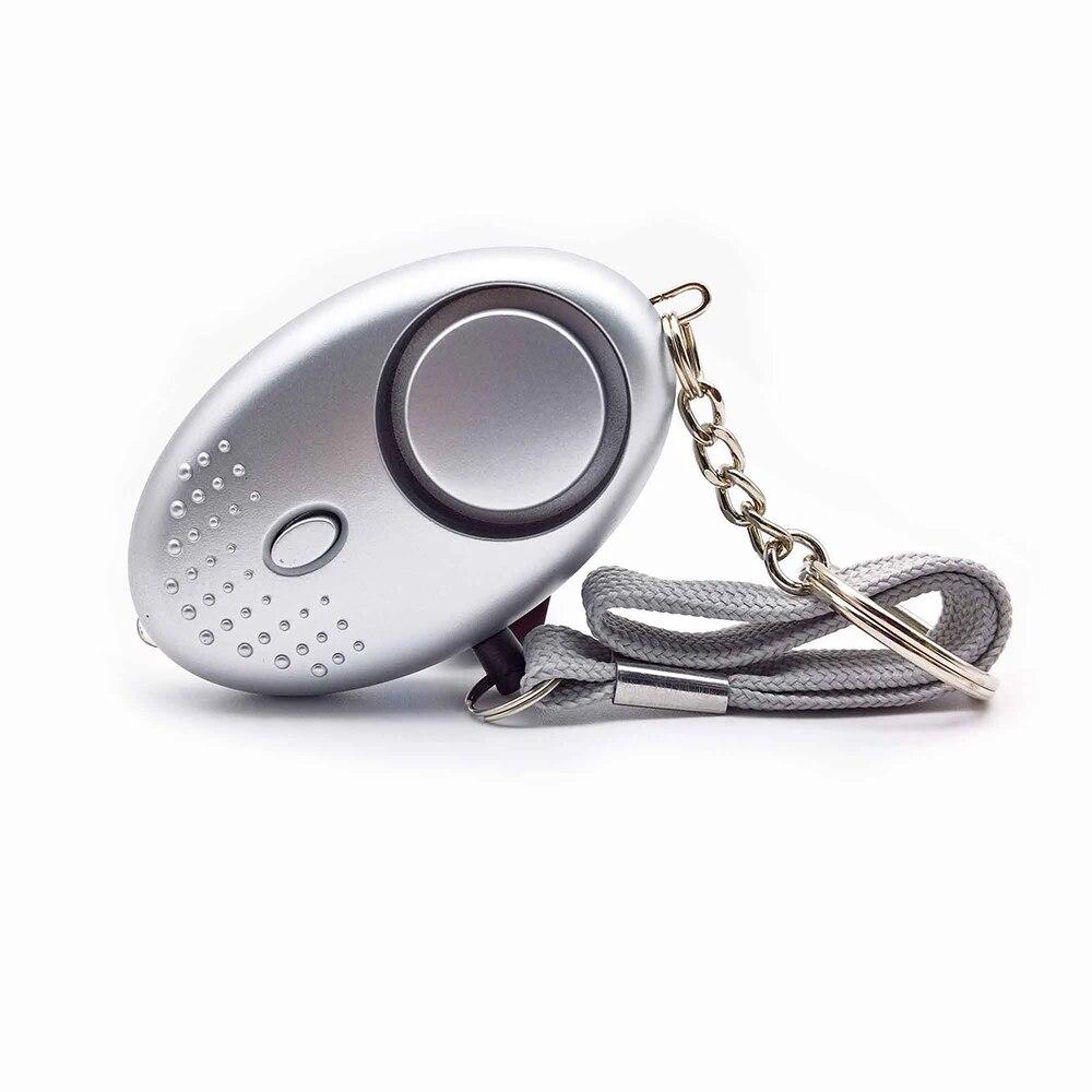 1PC 130DB Personal Security Alarm Emergency 130DB Security Alarm Keychain Personal Safety Devices With LED Light Buckle Key