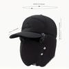1 Piece Autumn and Winter Warm Lining Hat with Detachable Face Mask, Suitable for Camping, Hiking, Fishing and Cycling