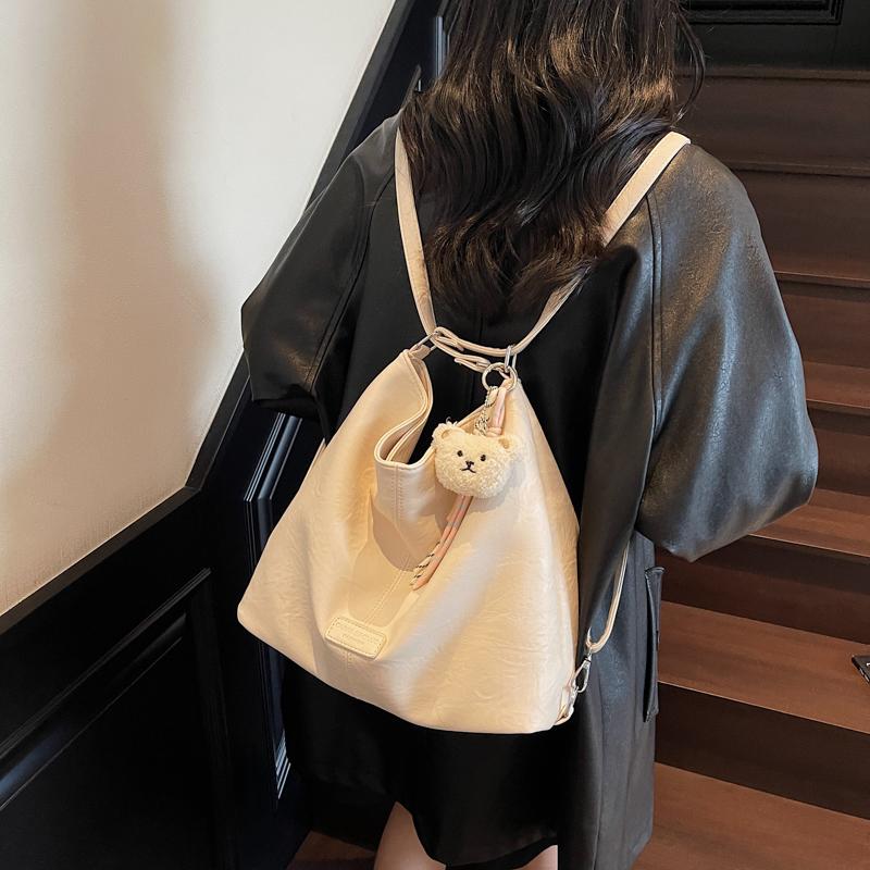 Vintage Shoulder Bag Soft Leather Women's Large Capacity Tote Bag