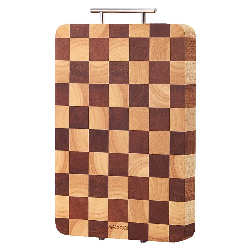 MAXCOOK Checkerboard Ebony Wood Cutting Board