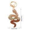 Cute Rhinestone Snake Keychains Alloy Key Holder Goodie Bag Stuffers Supplies for Versatile Party Gift Essentials