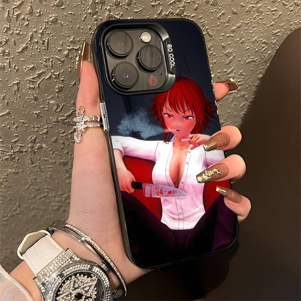 S-Saiko no S-Sutoka Phone Case For iPhone 15,16,12,14,13,17,11,E,Pro,Max,Plus,Air,Mini Black TPU Cover iPhone17pro