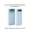 18650 Battery Charging Bank Kit Removable Weld-free 10 Slots DIY Mobile Power Housing Kit Battery Storage Box (without Battery)