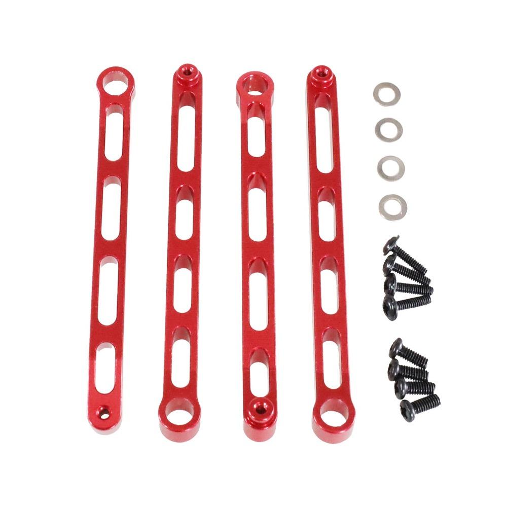 4pcs Set 1/12 Scale Chassis Fixing Rod Black Red Silver RC Car Spare Parts for MN168 MN78 MN82