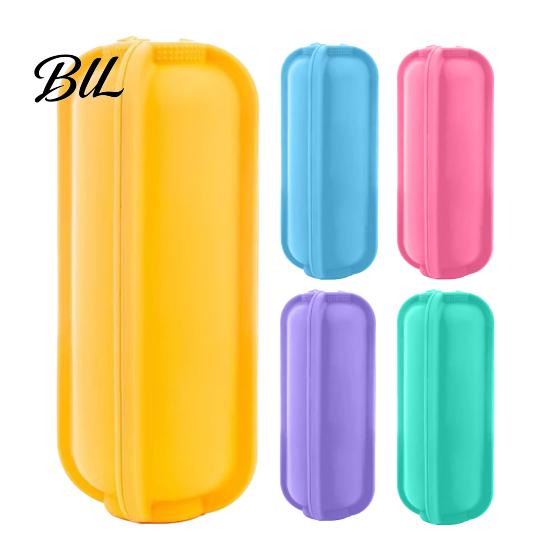 Boîte de rangement polyvalente Support à tacos en silicone de qualité alimentaire, Conception à boucle rabattable Boîte à outils de cuisine flexible pour burrito, Boîte de manipulation des aliments étanche pour