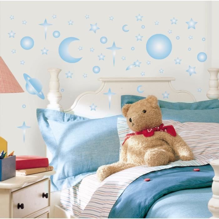 ROOMMATES Repositionable CELESTE Stickers 4 Sheets of 10.1 Cm X 44.1 Cm