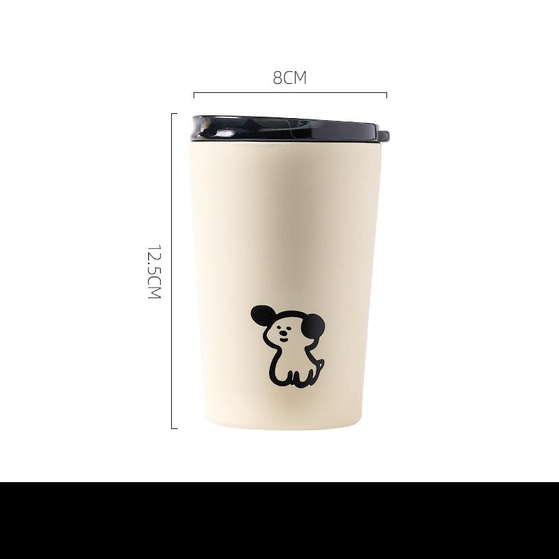 

Собака Корейская пара Термос Чашка из нержавеющей стали Чашка в комплекте с Подарком Instagram Дети Портативная Кофейная Чашка Милая Чашка Для Воды 360ml