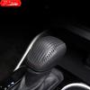 Car Styling Gear Shift Knob Cover Shift Leather Sticker Decorations For Toyota Highlander XU70 Refit 2020 2021 2022 Accessories