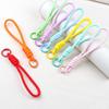 5 pièces/lot Porte-clés tressé coloré Lanière pour téléphone portable Corde à nœud anti-perte Sangle Porte-clés Hommes Femmes Accessoires Porte-clés de voiture