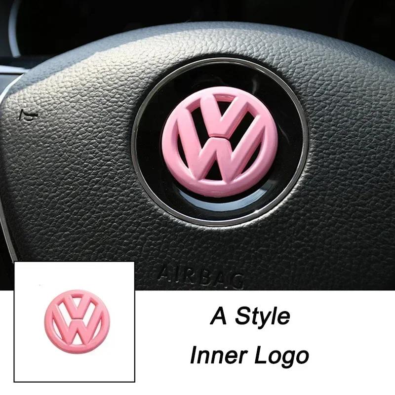 Pro VW Volkswagen Jetta MK5 Golf 3D ABS Dutý Středový Znak Volantu Auta Samolepka pro Volkswagen Passat MK6 MK7 CC Pol
